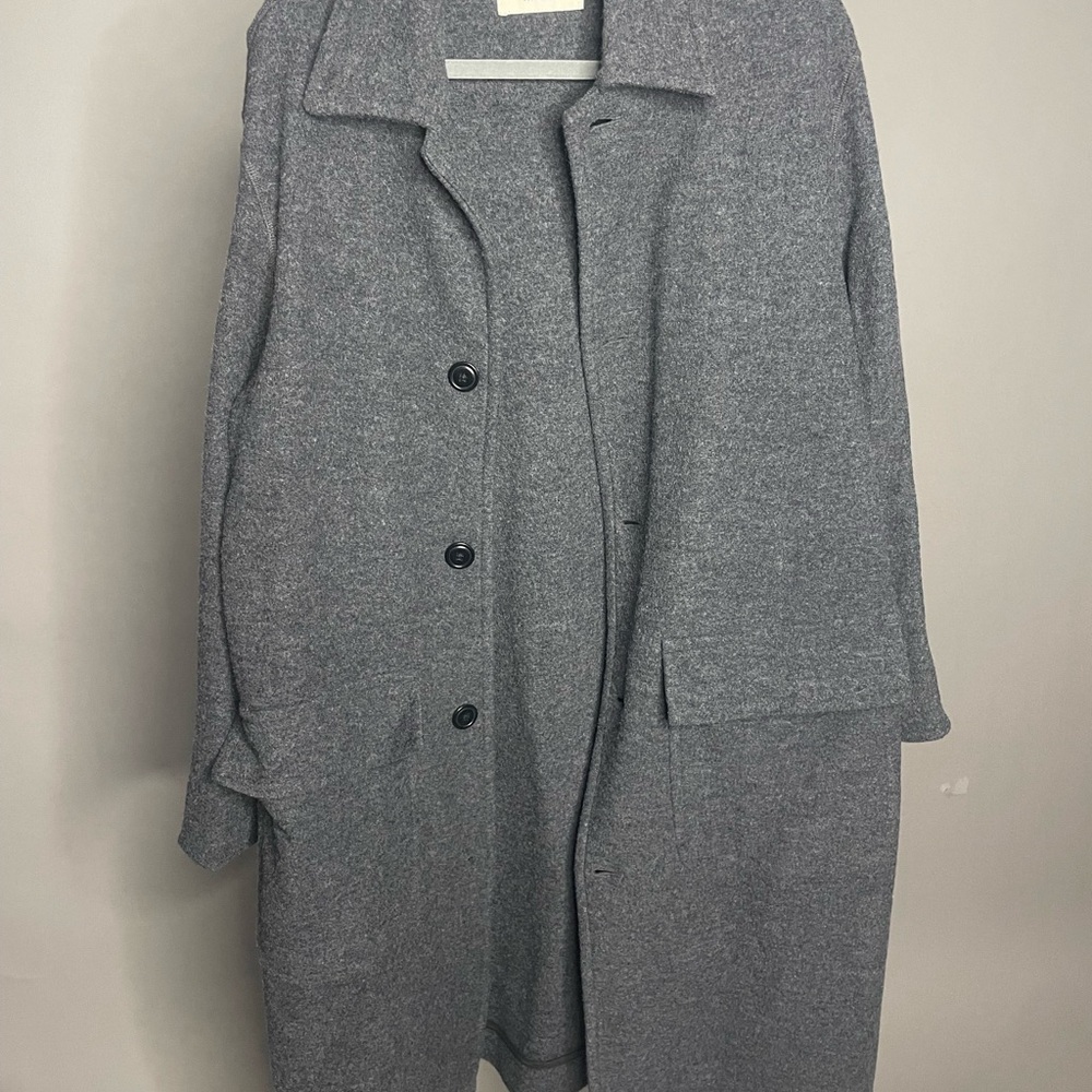 Buck Mason Charcoal Wool Coat